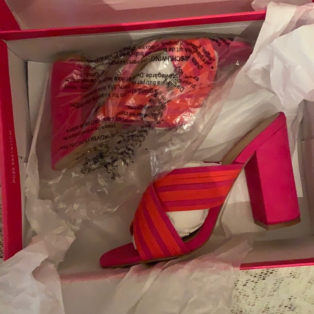 Shoe Dazzle Mule slip on heels